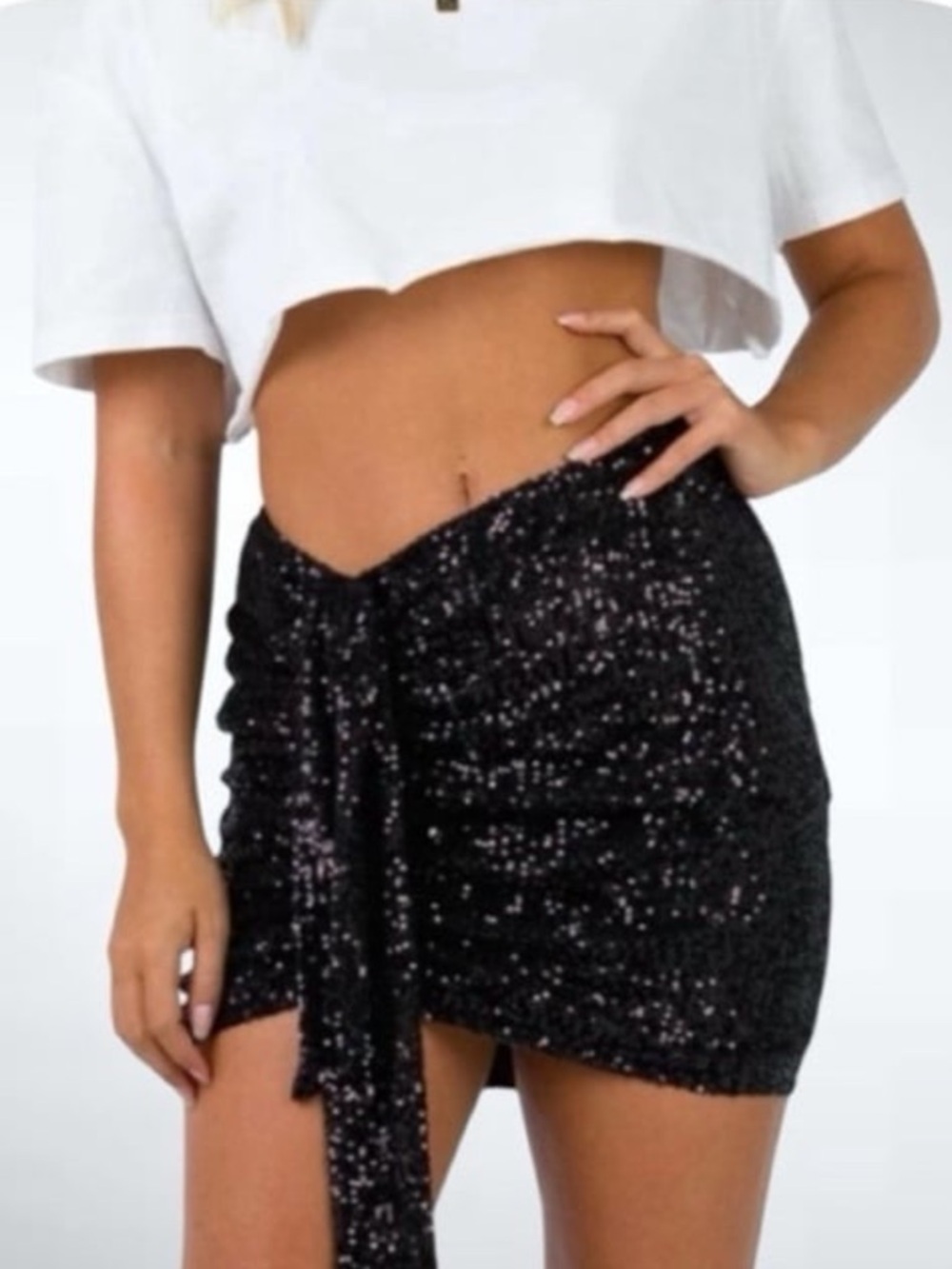 Lioness Sequined Mini Skirt